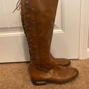 Vince Camuto Lace Up Brown Boots